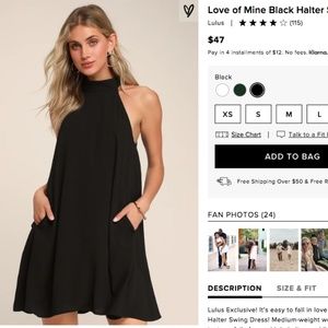 Lulu's "Love of Mine" Black Dress
